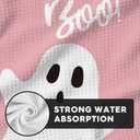 2 x Artoid Mode Pink Ghost Spooky Boo Halloween Kitchen Dish Cloths, 12x12 Inch Quick Dry Microfiber Dishcloths for Kitchen Premium Dish Rags Set of 2