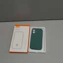 Liquid Silicone Case for iPhone 16 Compatible with Magsafe, Fall Engraved Floral Design Shock Proof Heavy-Duty Protection Hard Phone Case for Women Girls, Midnight Green