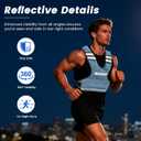 KUKZO Adjustable Weighted Vest Woman Men, 12-18lb Weight Vest with 6 Ironsand Weights for Strength Training Rucking Running Walking Fitness Workout, Blue