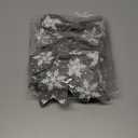 AIMUDI Silver Christmas Bows for Wreaths 6" Xmas Snowflake Bows Burlap Bow for Christmas Trees Twist Tie Bows for Gift Wrapping Crafts Fireplaces Presents Winter New Year Decor, 12 PCs