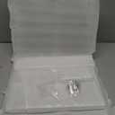 XOHYW Clear Acrylic Side Table Nightstand, Modern End Table, Coffee Table for Bedroom, Living Room, Bathroom, Easy Assembly, 15.7'' L x 11.8'' W x 22.6'' H