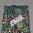 AVOIN colorlife St Patricks Day Gold-Embellished Clover Throw Pillow Covers, 18 x 18 Inch Retro Style Shamrock Cushion Case Decoration for Sofa Couch Set of 2