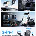 Andobil Car Phone Holder, 2026 Military-Grade 89lbs Strongest Suction Phone Holders for Your Car Dashboard/Windshield/Vent Easy Clamp Car Phone Mount Stand for iPhone 17 16 15 14 13 Pro Max Samsung