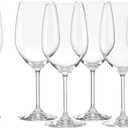 Lenox Tuscany Classics White Wine Glass Set, Buy 4 Get 6, 6 Count (Pack of 1), Clear, 21 ounces