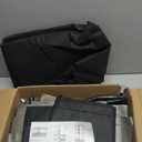 Calmootey Portable Closet Organizers, Clothing Storage, Wardrobe with 6 Shelves and Hanging Rod, Non-Woven Fabric Cover with 4 Side Pockets, Black