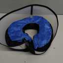 BARKLESS Dog Donut Collar, 2-in-1 Inflatable Dog Collars for After Surgery to Stop Licking Wounds, Patented Protective Donut Cone with High Shield for Small and Medium Pets (Blue, M)