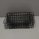 INCLY 4 Pack Pegboard Baskets Bins Set, 4 Size Square Style Black Metal Wire Basket for Any Peg Board Organizing Tools, Pegboard Accessories for Workbench Garage Wall Storage Attachments