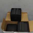 iPrimio Bed Risers 2 Inch - Square, 2 Inch Lift, Heavy Duty, 6 Pack, Up to 10000lbs - Bed Raising Blocks, Furniture Risers - Safe, Sturdy Bed Lifts for College Dorm Rooms, Couches, Tables, Desk Riser (Black)