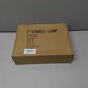 Abeja 7'' Electric Window Candle, Flickering Flameless Taper Fake Candles with On/Off Switch, 7W C26 Lights Bulb, 5FT Candles Lights- 4Pk Beige