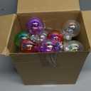 AceOrbit 36 Pcs Shatterproof Christmas Ball Ornaments 2.36 inch Plastic Shatterproof Colored Transparent Balls for Xmas Tree Hanging Decor Holiday Wedding Engagements Party(Colorful) : Home & Kitchen