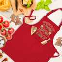 HUGANE Holiday Christmas Gingerbread Apron with Pockets, Gingerbread Spice That's What Christmas Is Made of Waterproof Adjustable Cooking Apron for Kitchen Dishwashing Grilling