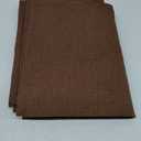 Cloth Placemats Set of 8, Linen Type Fabric Placemats Machine Washable Heat Resistant Placemats Wrinkle Free Thick Polyester Kitchen Place Mats for Dining Table (Dark Brown)