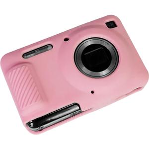 Easy Hood Camera Case for Kodak PIXPRO FZ55, Soft Silicone Cover Anti-Scratch Slim Fit FZ55 DSLR Camera Sleeve Body Skin Travel Protective Case, Pink
