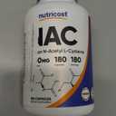Nutricost N-Acetyl L-Cysteine (NAC) 600mg, 180 Capsules - Non-GMO, Gluten Free
