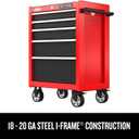 CRAFTSMAN Rolling Tool Chest, 26-inch, 5-Drawer, Workshop Tool Storage with Wheels (CMST32752RB)