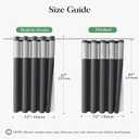Dynamene Charcoal Grey Hook Free Waffle Shower Curtain & Snap Liner,72x87