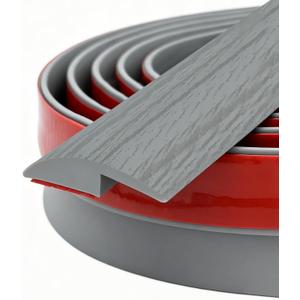 Carpet Floor Transition Strip, Self-Adhesive Carpet to Tile Transition Edging Trim Suitable for Door Threshold/Wood Floor, Cover Height Within 5mm Gray(10Ft) 