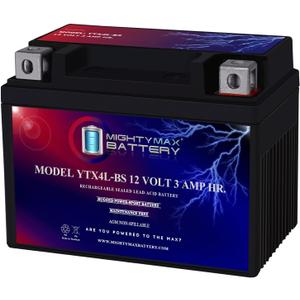 Mighty Max Battery YTX4L-BS SLA Battery for ATV Quad Dirt/Pit Bike 50/70/110/125 CC Brand Product