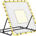 SKLZ Fielding Trainer - Baseball & Softball Pitch-Back Rebound Net - Ground, Line Drive & Fly Ball Return Settings - 4 x 4.5-Foot Steel Frame, UV & Weather Resistant Bungee Net, Easy-Fold Design