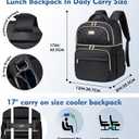 Backpack Cooler Lunch Backpacks Double Decker Lunch Box,Insulated Backpacks Lunch Cooler Bags, Lightweight Leakproof Lunchbox Back Pack for Women Men to Travel,Picnic,Hiking,Beach,Camping