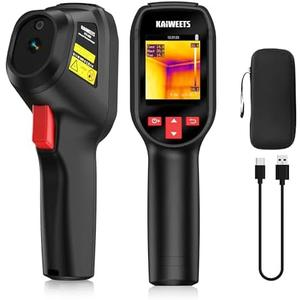 KAIWEETS KTI-200 Thermal Camera, 240x240 High IR Resolution, Thermal Imaging Camera with Laser Pointer, -4°F to 1022°F Infrared Imager, 25Hz Refresh Rate, 15 Color Palettes, 8H Run Time, 50°FOV, IP54