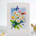 CUTPOPUP Mothers Day Pop Up Card for Mom, 3D Daisy Butterflies Greeting Card, Birthday Card for Mom, Wife, Grandma, Daughter, Floral Card for Women