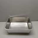 Stainless Steel Litter Box, Medium Metal Litter Box for Cat,Easy Clean Non Stick Easy Entry No Smell Metal Litterbox for Kitty/Rabbits (1 pack-Medium(17.7"x13.7"x6"))