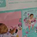 Bright Starts Disney Baby Minnie Mouse Forever Besties Baby Activity Center Jumper with 10 Toys, Lights & Sounds, 360-Degree Seat, 6-12 Months (Pink)