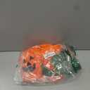 Ibeauti 3pcs Halloween Pumpkin Costume for Women Adult, Glow in the Dark Pumpkin Poncho with Beret and Candy Bag