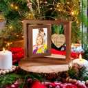 Christmas Gifts Gift for Grandma Nana Gifts for Christmas from Grandkids Granddaughter Grandson Grandma Picture Frame Rotating Grandkids Picture Frame for 4x6 Photo Gigi Gift for Grandmother Nana (A3.Brown-Nana)