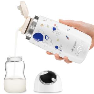 Bottle Warmer, Portable Bottle Warmer for Travel, 10400mAh Battery Portable Milk & Water Warmer on The go with Fast Heating, Charging, Accurate Temperature Control & LED Display