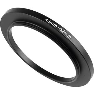 Step-up Adapter Rings,43mm to 52mm Step Up Ring,Step-Down Rings Filter Ring Adapter,for All Brands of DSLR Camera Lens UV ND CPL Stepping Rings Step Down Rings Filter Adapter