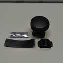 Steering Wheel Knob XL Stealth Black Edition, Heavy Duty No-Logo Spinner for Large Wheels (1.42"1.73"), Smooth Bearings, Comfortable Grip for Trucks, Vans, Pickups, SUVs, Tractors, & Forklifts