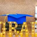 4 LED Marquee Letter Lights GRAD SignGRAD Light up Letter Numbers for Graduation Party Decorations, 2026 Graduation Decorations Party Supplies
