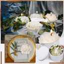 Threlaco 12 Pcs Bridesmaid Gift Scented Candles Wedding Bridesmaid Proposal Candle Soy Wax Flower Candles Sets for Women Maid of Honor Wedding Bridal Shower Favors for Guests(White)