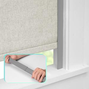Blackout Retractable Blackout Strip for Window Shades and Blinds Side Tracks for Cordless Shades, Light Blocking Strips for Bedroom (Grey, 41",2Pcs)