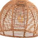 Plug in Wall Sconce,Farmhouse Wicker Wall Lamp Plug in,Hand Woven Rattan Wall Light Farmhouse Rustic Boho Sconces Wall Lighting for Living Room Bedroom