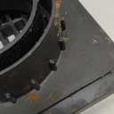 NDS 640 6-Inch Square Grate with Low-Profile Adapter Drain, Connects to 3-Inch and 4-Inch Drain Pipes and Fittings, for Small Lawns, Landscaping and Patios, Plastic, Black