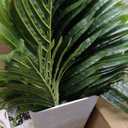 Keeplush 5ft Tall Triple Golden Cane Palm Artificial Tree Large Tropical Palm Tree UV Resistant Fake Plant in Pot for Indoor Outdoor Big House Living Room Outside Patio Office Home Decor 1Pack