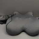 CILI Back Lumbar Support Pillow for Office Chair, Desk Chair Lumbar Back Support with Massage & Heating Function, Memory Foam Lumbar Pillow for Home Office Use (Dark Gray)