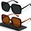 miyya Oversized Polarized Sunglasses Women, Trendy Retro Sun Glasses for Women 2025, Oversized Shades