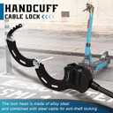 Electric Scooter Lock, Anti-Theft Cable Lock with Key, 39.37inch for E-Scooter, Electric Bike, Bicycle, Motorbikes