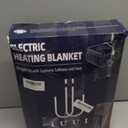 IUUI Electric Heated Blanket Throw 50''x60'',Luxury Faux Rabbit Fur Heating Throw Blankets, Fast Heating with 1/2/4/6/8/10 Hours, Overheat Protection, Quick Heating, Memory Function, Gift-Ready Design (Grey)