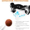 Nose Shield Protective Mask for Basketball and Football Sports Adjustable Mask with Foam Padding for Men and Women Black