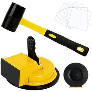 Floor Gap Fixer Tool Kit – Heavy Duty Suction Cup Floor Gap Repair Tool with Rubber Mallet, Gap Close Tool for Laminate Flooring, Wood & Hardwood Floor Gap Fixer, Gap Repair for DIY Installation