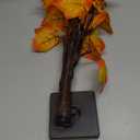 Artificial Fall Lighted Maple Tree 24 LED Thanksgiving Decorations Table Lights Battery Operated for Wedding Party Gifts Indoor Outdoor Autumn Harvest Home Decor (1ft 8in)