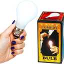 MilesMagic Magician's Comedy Magic Lamp Glow in Hand, Touch Model Gimmick with Magnetic Ring Light Push Bulb for Close Up Magic Trick, White