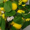 2 Pcs Artificial Lemon Flower Garland Vine, 14 Ft Fake Yellow Lemon Vines Silk Flowers Hanging Floral Garlands Decoration for Room Wall, Flower Themed Party, Wedding Supplies