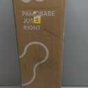 Pamo Babe Compact Pack and Play - Portable Crib for Baby, Lightweight Foldable Travel Playard with Mattress Pad & Carry Bag, Safe Breathable Travel Bed for Home, Trips & Family Visits, Cute Pattern (Grey)