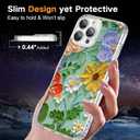 OOK Magnetic for iPhone 12 Pro Max Case [Compatible with Magsafe] Retro Oil Painting Printed Pattern Hard Back for iPhone 12 Pro Max, Glitter Flower (6.7")